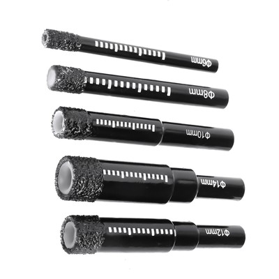 6mm/8mm/10mm/12mm/14mm Dry Diamond Drill Bits Durable Replacement Parts
