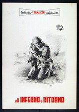 fotobusta pittorica film ALL'INFERNO E RITORNO - TO HELL AND BACK Audie Murphy v