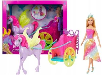 BARBIE DREAMTOPIA Chariot princess and pegasus set GJK53 Mattel