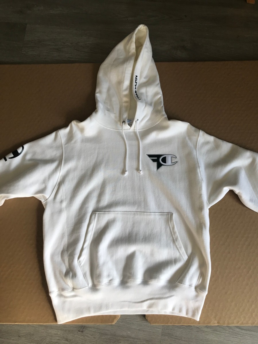 Faze Clan x Champion White Ghost Hoodie - Size Medium | eBay