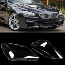 For BMW 6 Series M6 F06 F12 F13 640i 650i Left Right Headlight Lens Cover Clear