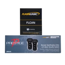 Prestige APS57Z Remote Start Keyless + Flashlogic FLCAN Universal Bypass Module