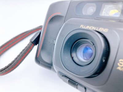 Fuji Tele Cardia 160 Date Black Point and Shoot 35mm Film Camera