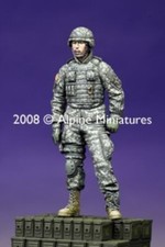 ALPINE MINIATURES 1:35 SET 35070 MODERN U.S. AFV CREW 2  1 FIGURE-2 HEADS 