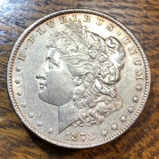 1878 Reverse of '79 Morgan Dollar Very Choice AU Way Below Greysheet CHRC