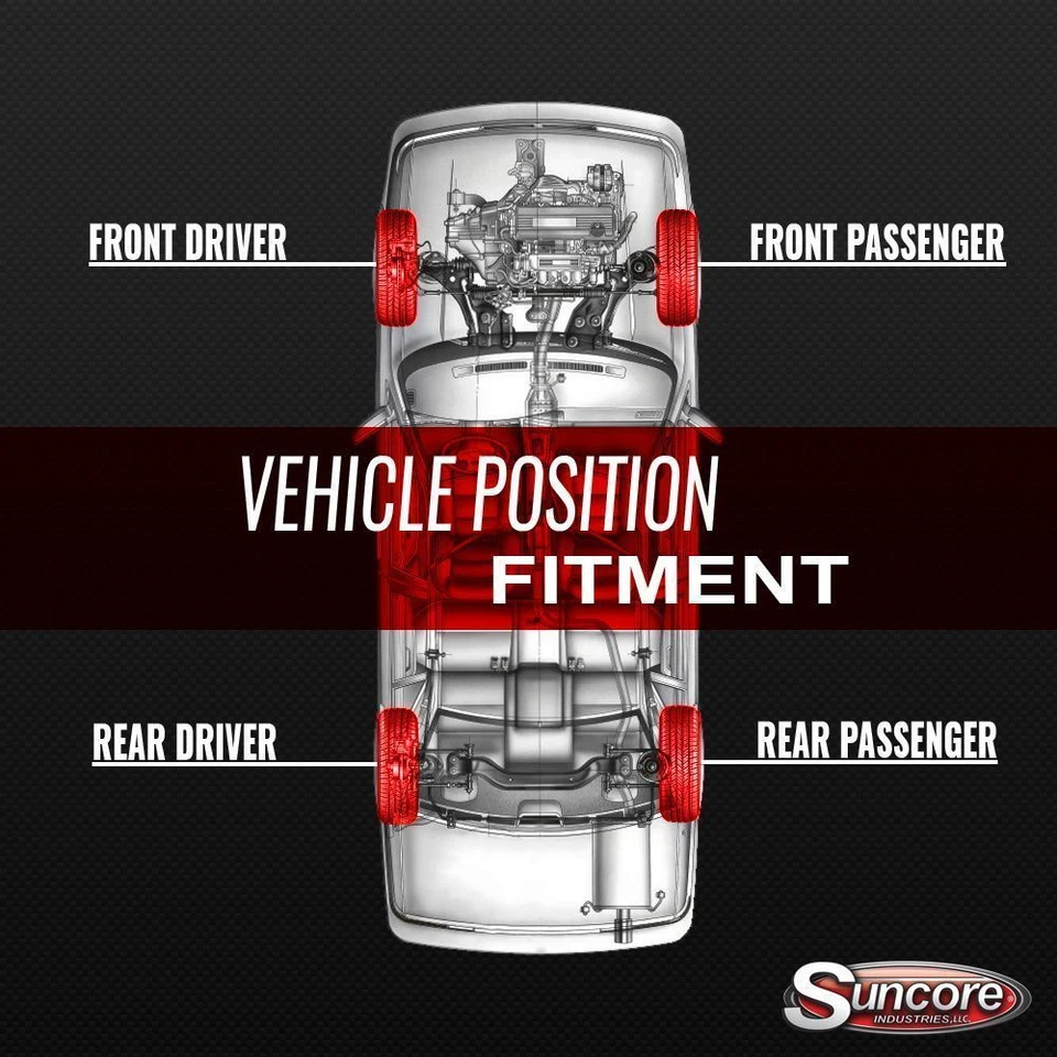 2005-2009 Saab 9-7x Air Suspension Rear Shocks with Springs & Front Struts - Image 2 of 4