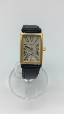 Exc+5] TISSOT A222 Women's Quartz Watch Gold Tank Small Second