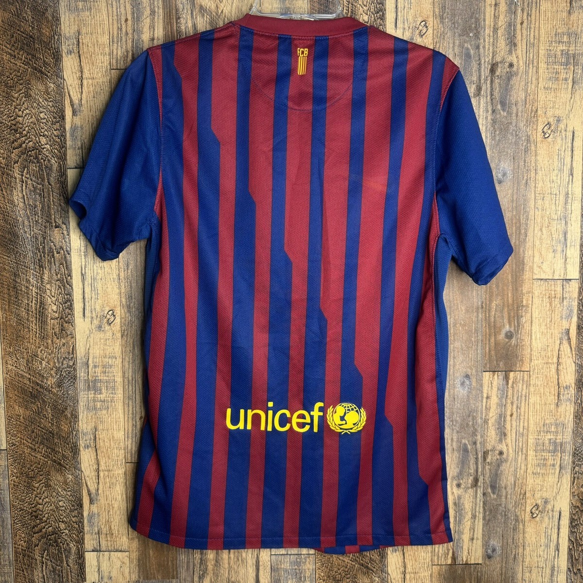 FC Barcelona 2011-12 Home Football Soccer Jersey Nike Men's Sz S