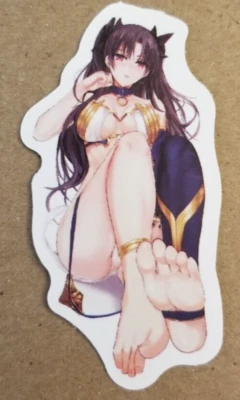 Waifu Sticker Halloween Girl Vampire Succubus Witch Art Anime Manga Pin Up Pinup - Image 1 of 3