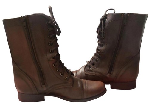 Steve Madden Troopa Brown Combat Boots - Size 9.5M - Picture 18 of 18