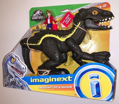 Jurassic World PACHYRHINOSAURUS, INDORAPTOR e ALLOSAURUS & RANGER Imaginext - Foto 5 di 11