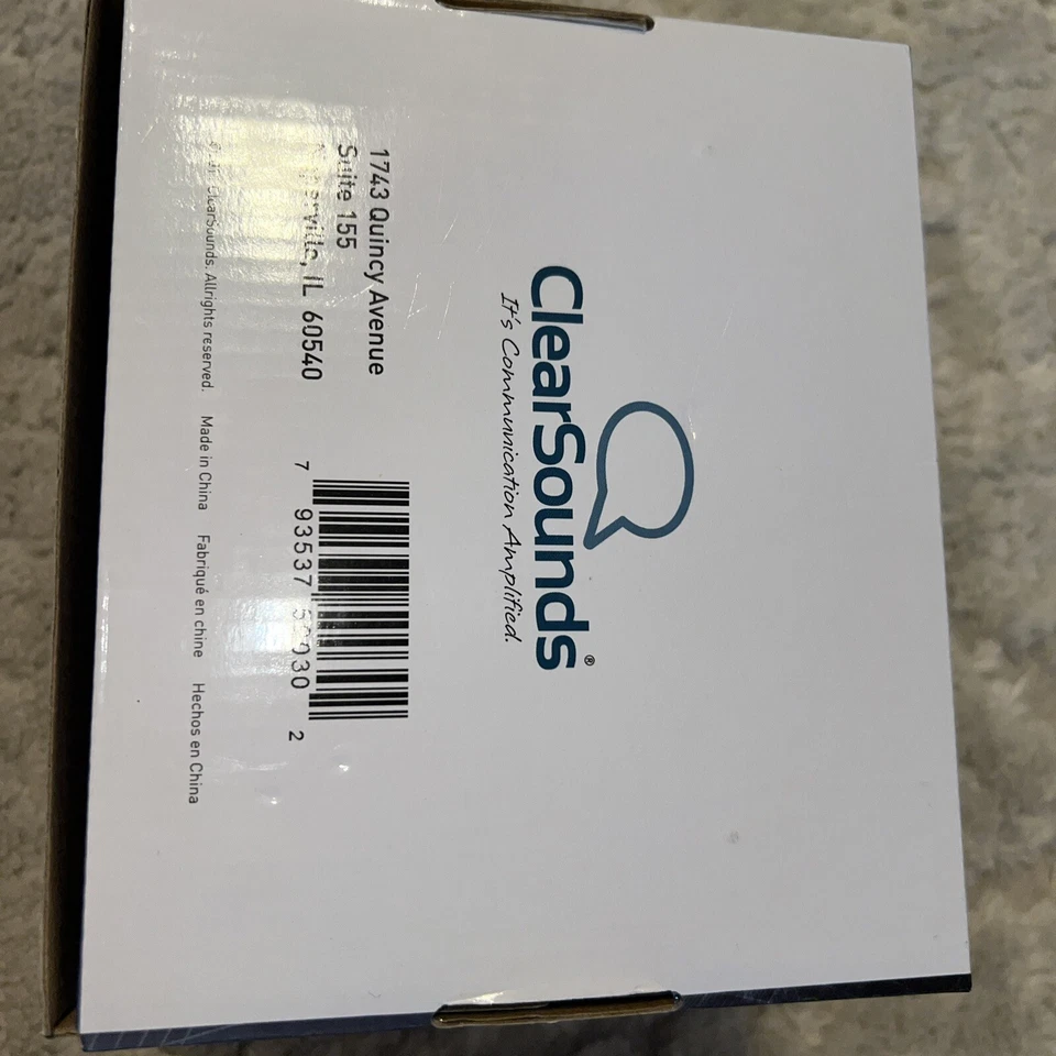 Clear Sounds CR200 Anillo Transparente Amplificado Teléfono Anillo Señalizador Nuevo- Foto 2 de 4