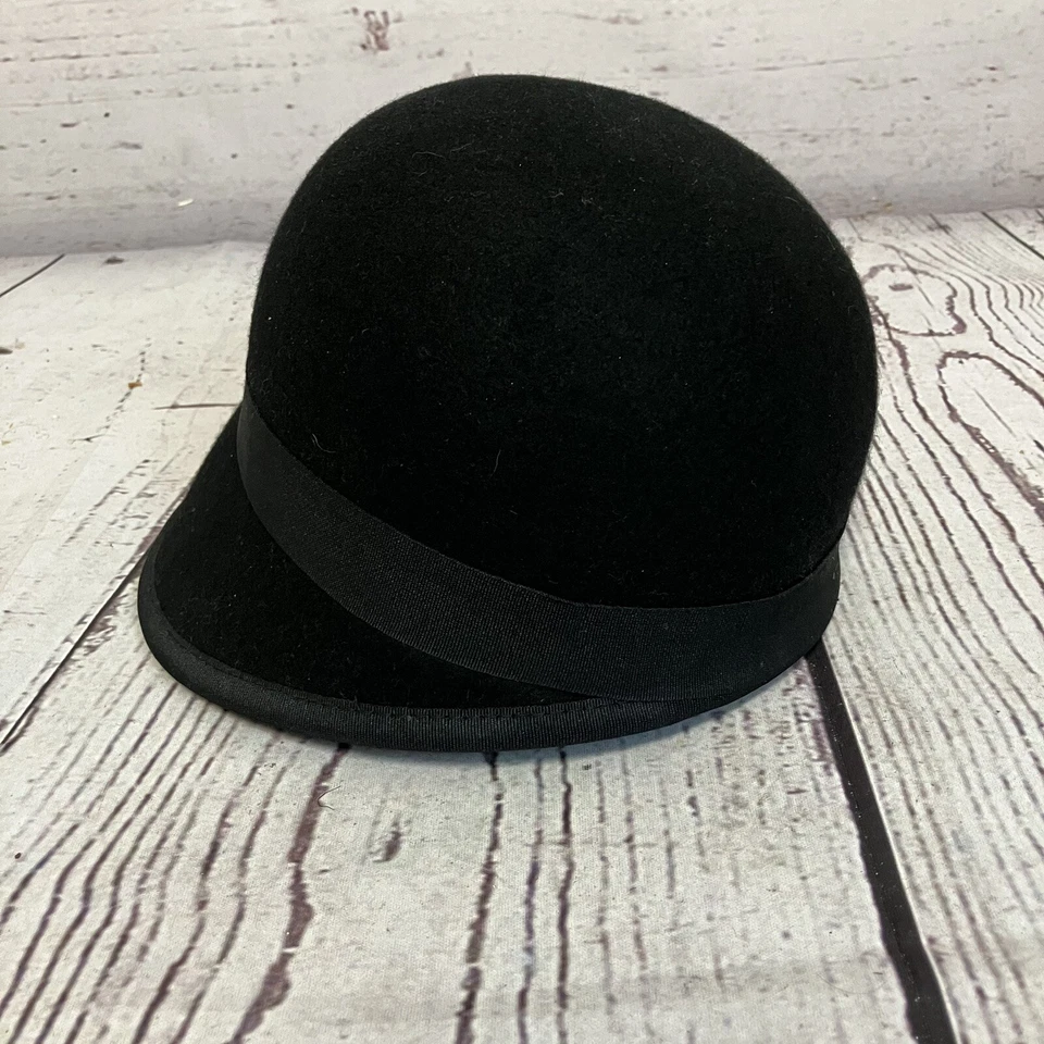 Sombrero Nine West Lana Fieltro Floral Cloche Negro Mujer Arte Invierno Otoño Foto 4 de 4