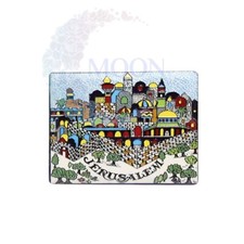 Jerusalem Souvenir Ceramic Fridge Magnet Holy land Jerusalem Magnet Palestine