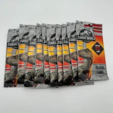 Jurassic World Fallen Kingdom 10 Booster Packs Factory Sealed Collect Them All!