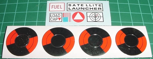 Major Matt Mason Satellite Launcher Custom Reproduction Vinyl Decals Peel/Stick
