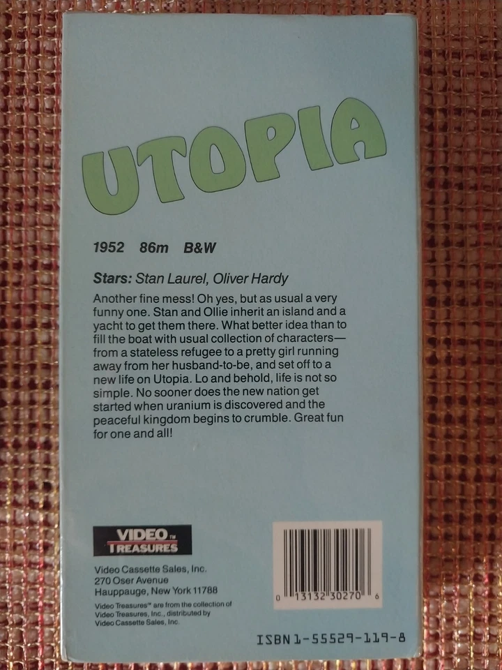 UTOPIA: Laurel & Hardy (VHS, 1952 Film) NEW, Sealed - Image 2 of 4