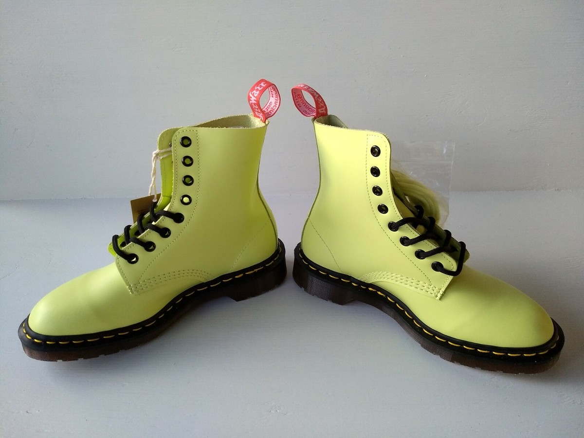 DR MARTENS X UNDERCOVER JUN TAKAHASHI PASTEL YELLOW BOOTS 4UK NEW