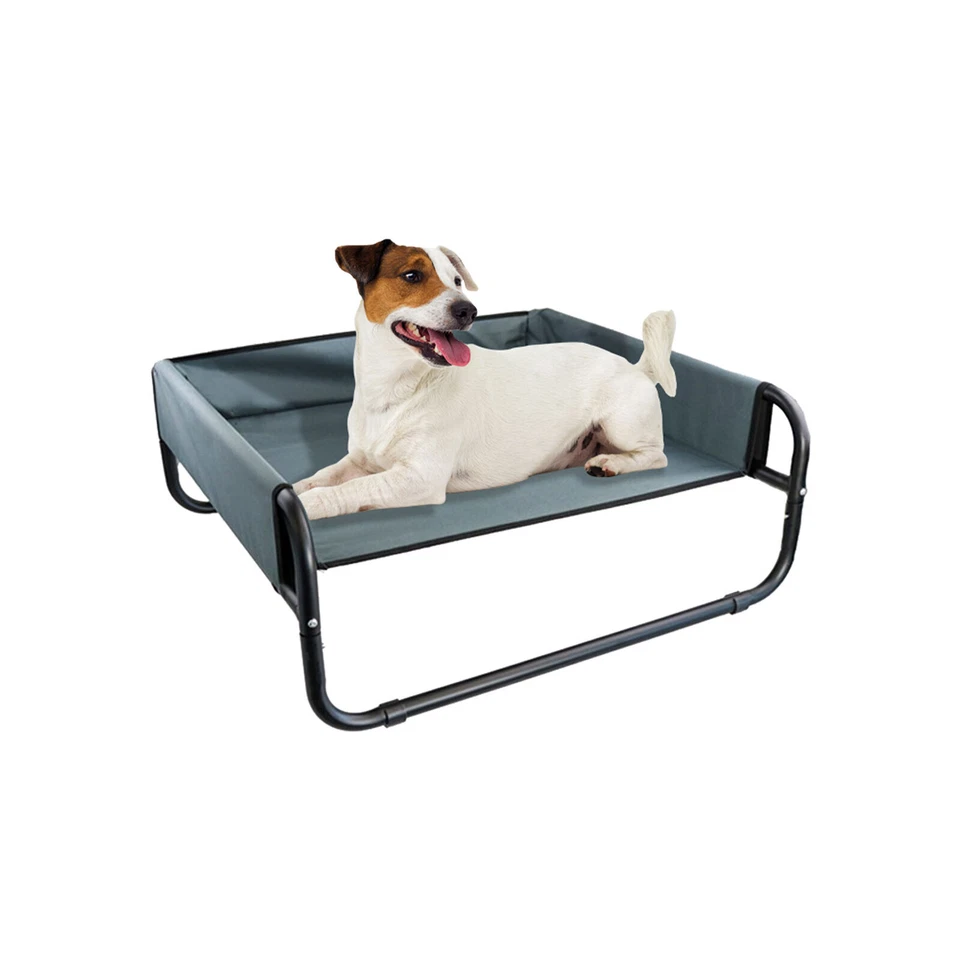 Paws & Claws 56cm Heavy Duty Elevated Walled Dogs/Pets Durable Bed Small Grey - image 2 of 3