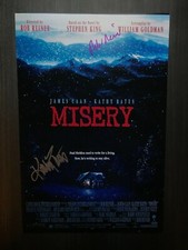 * MISERY * signed 12x18 photo poster * KATHY BATES & ROB REINER * PROOF * 3
