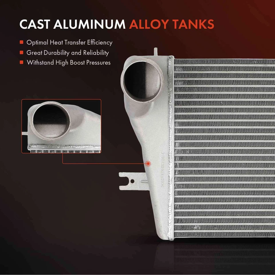 Алюминиевый интеркулер для Dodge Ram 2500 Ram 3500 1994-2002 L6 5,9 л с турбонаддувом - Изображение 3 из 4