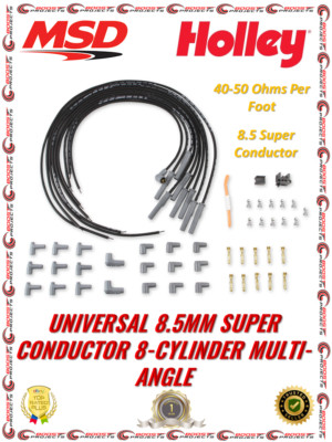 MSD 8.5mm Super Conductor Spark Plug Wires Kit For Ford & Mercury & Dodge 31193