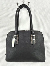 Charming Charlie Purse Bag Large Black Shoulder Bag Faux Leather NWT