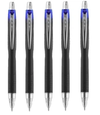 Uni-ball Jetstream Retractable Ball Pen 1.0mm Med Point Blue 5/Pk Office School