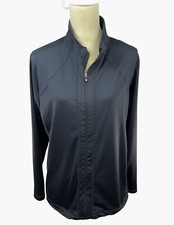 FOOTJOY FJ Women's XL Nylon Spandex Black Full Zip Jacket Bay Creek