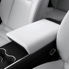For Tesla Model 3 & Y | Spigen White Center Console Non-Slip Armrest Cover