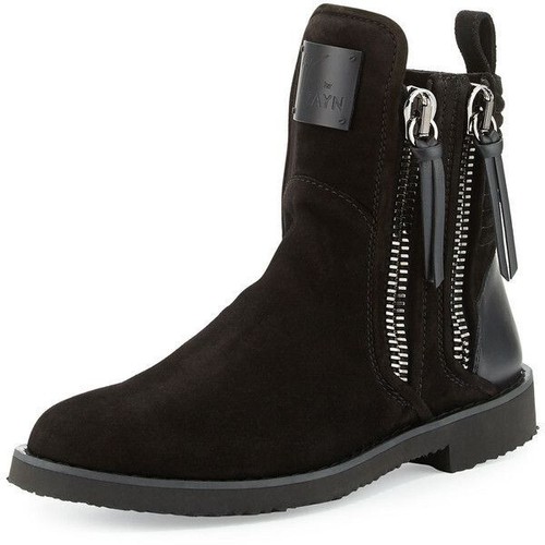 $ 1795 Designer Giuseppe Zanotti X Zayn Herren Reißverschluss Wildleder Biker Stiefeletten - Bild 5 von 14
