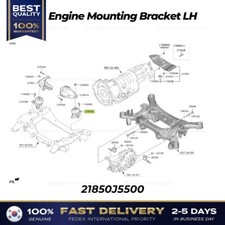 ⭐Genuine⭐ Engine Mounting Bracket LH 21850J5500 for Genesis G70 Kia Stinger