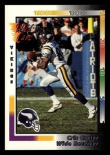 Cris Carter 1992 Wild Card #59 Minnesota Vikings FOOTBALL *079