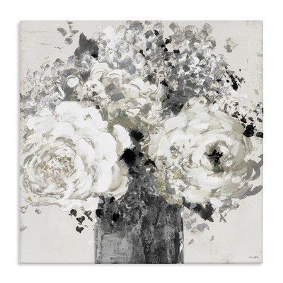 'Bold Abstract Floral Arrangement', Canvas Art, 24 x 24 Inches, Easy to Hang ...
