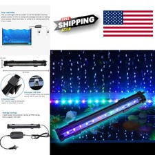 Submersible Aquarium LED Light with Remote Control and Water Resistant Features