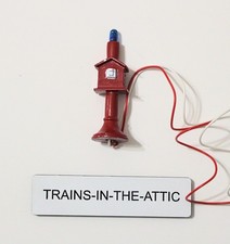 PEWTER LIGHTED FIRE CALL BOX O GAUGE .
