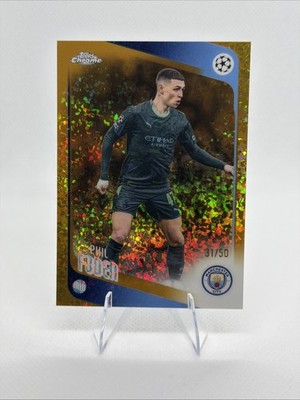 Topps UEFA Champions League 25-26 Phil Foden Gold Mini Diamonds /50