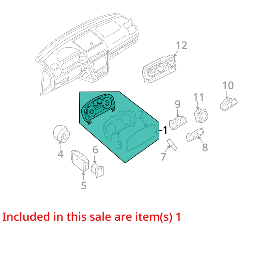 Lincoln Zephyr 2006 velocímetro cuadro de instrumentos indicadores 6h6t-10849-aj DEIE2 Foto 3 de 4