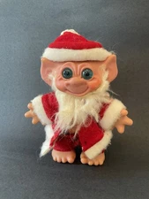 VINTAGE CHRISTMAS 1960's 7” THOMAS DAM SKANDIA SANTA CLAUS TROLL BANK
