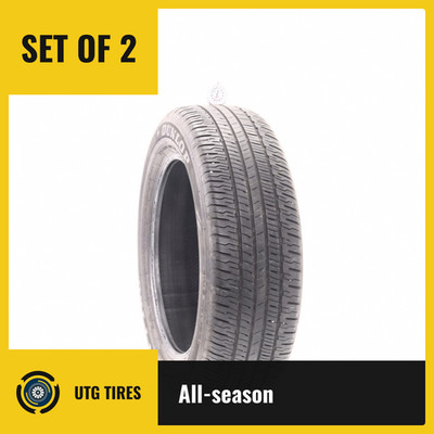 Set of (2) Used 225/60R18 Dunlop Grandtrek PT20 100H - 7.5/32