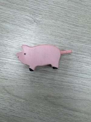 Piglet Standing - Pink Holztiger Wooden Toy Animal Figure