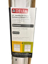 Delta SDBR003-PC-R 20" Crestfield Handle Sliding Shower Or Tub Door in Chrome