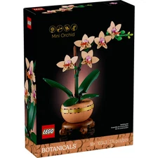 Mini Orchid LEGO Botanicals Box - Build - Decor  for office or home