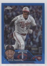 2023 Topps Chrome Update Blue Refractor 48/150 Kyle Farmer #USC154 16w8