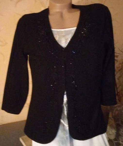 Women Gerry Weber Sweater Black 40 / L / 48 #83EE