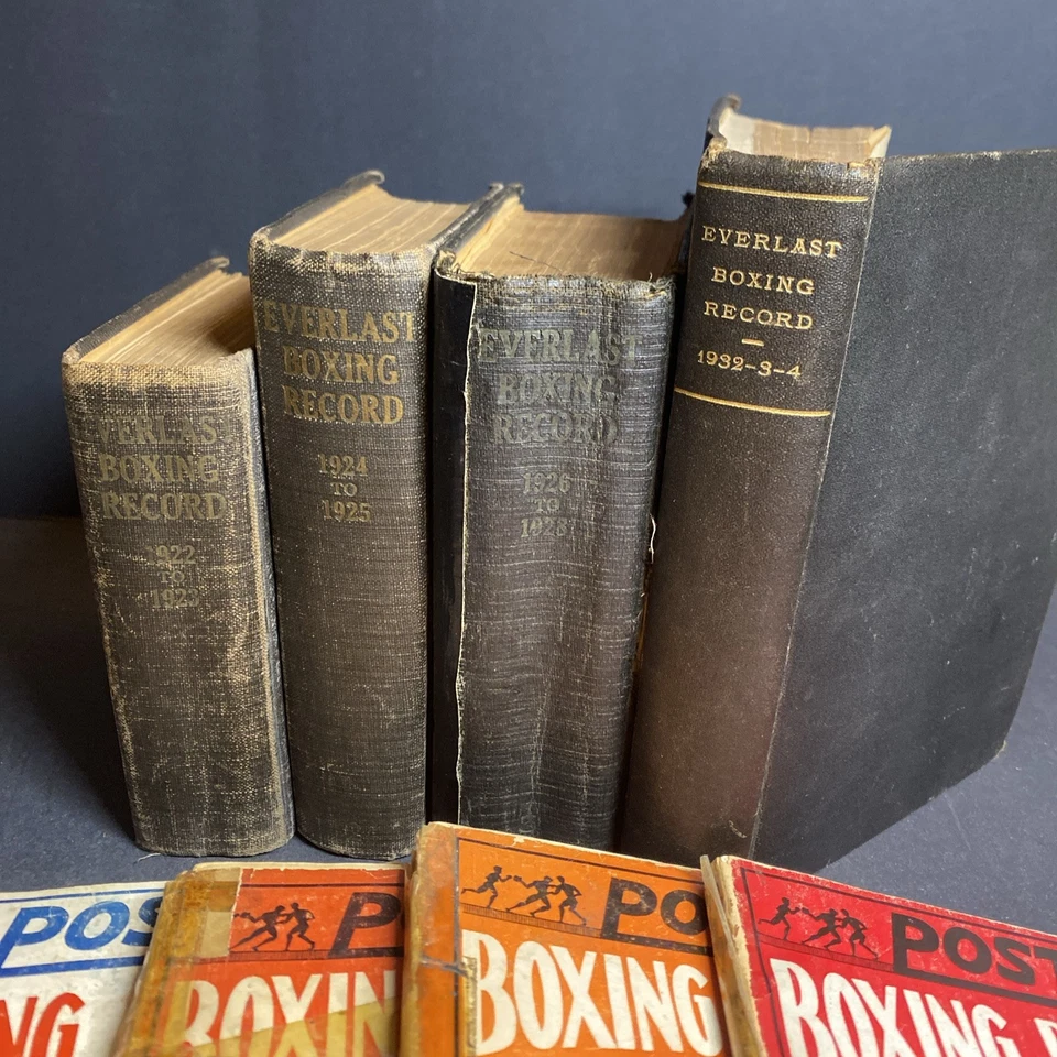 Boxing History: Everlast & Post Boxing Record - Lot of 8 (4 Hardcovers) / FKY Foto 2 de 4