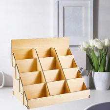 Greeting Card Display Stand 4 Tier Sports Cards Stand for Home Trading Cards