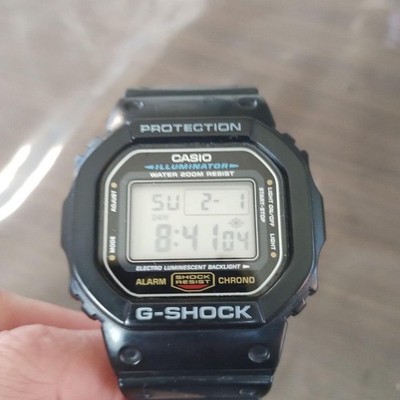 Casio G-Shock DW-5600E Authentic Used Black Digital Watch