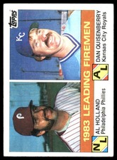 1983 Leading Firemen (Al Holland / Dan Quisenberry) LL 1984 Topps #138 MLB READ