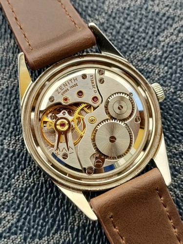 Zenith Sporto 9766544 Steel Case 35mm Zenith Cal 40T Manual Winding Vintage Hand - Foto 8 di 16